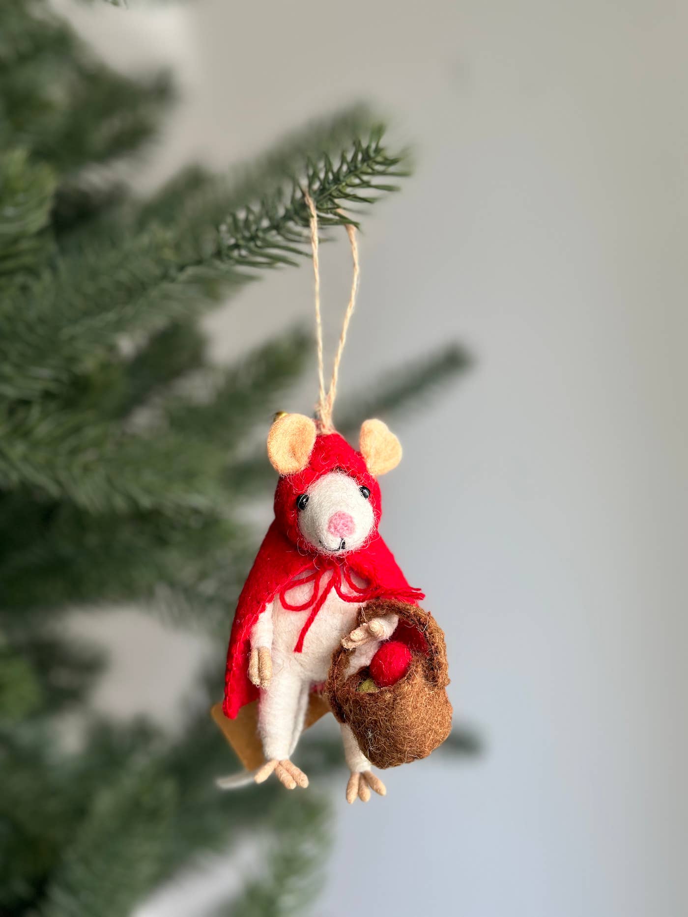 Little Red Mouse-Felt Ornament