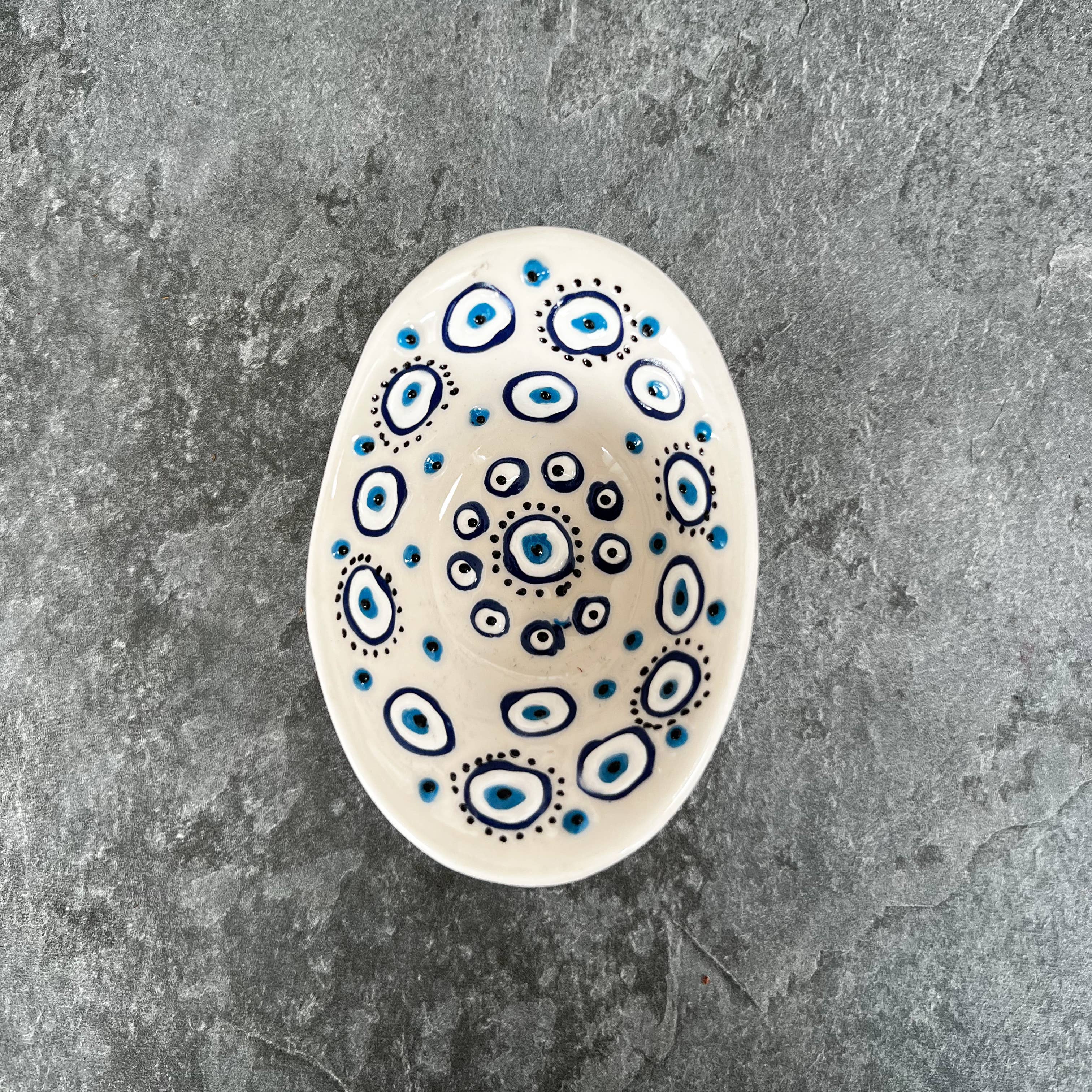 Evil Eye Pinch Bowls, Handmade Bowls