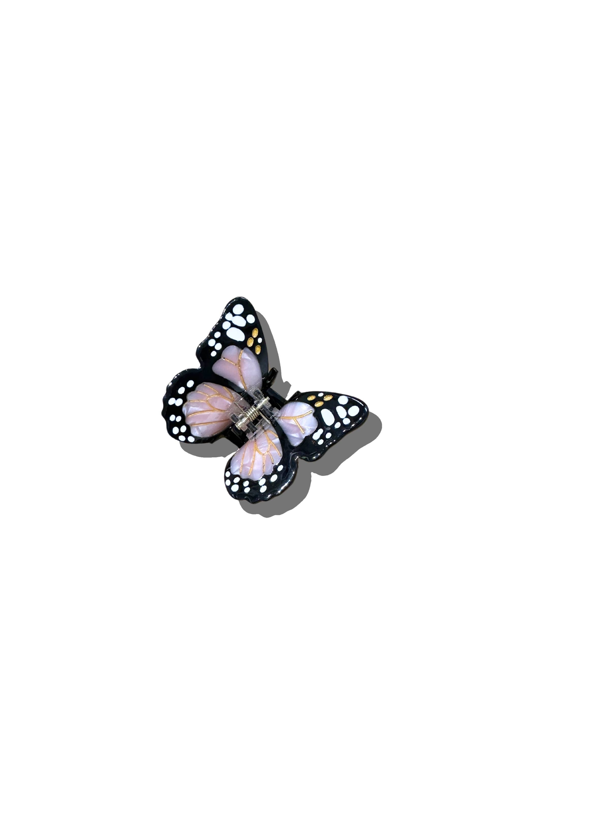 Hand-painted Mini Monarch Claw Clip