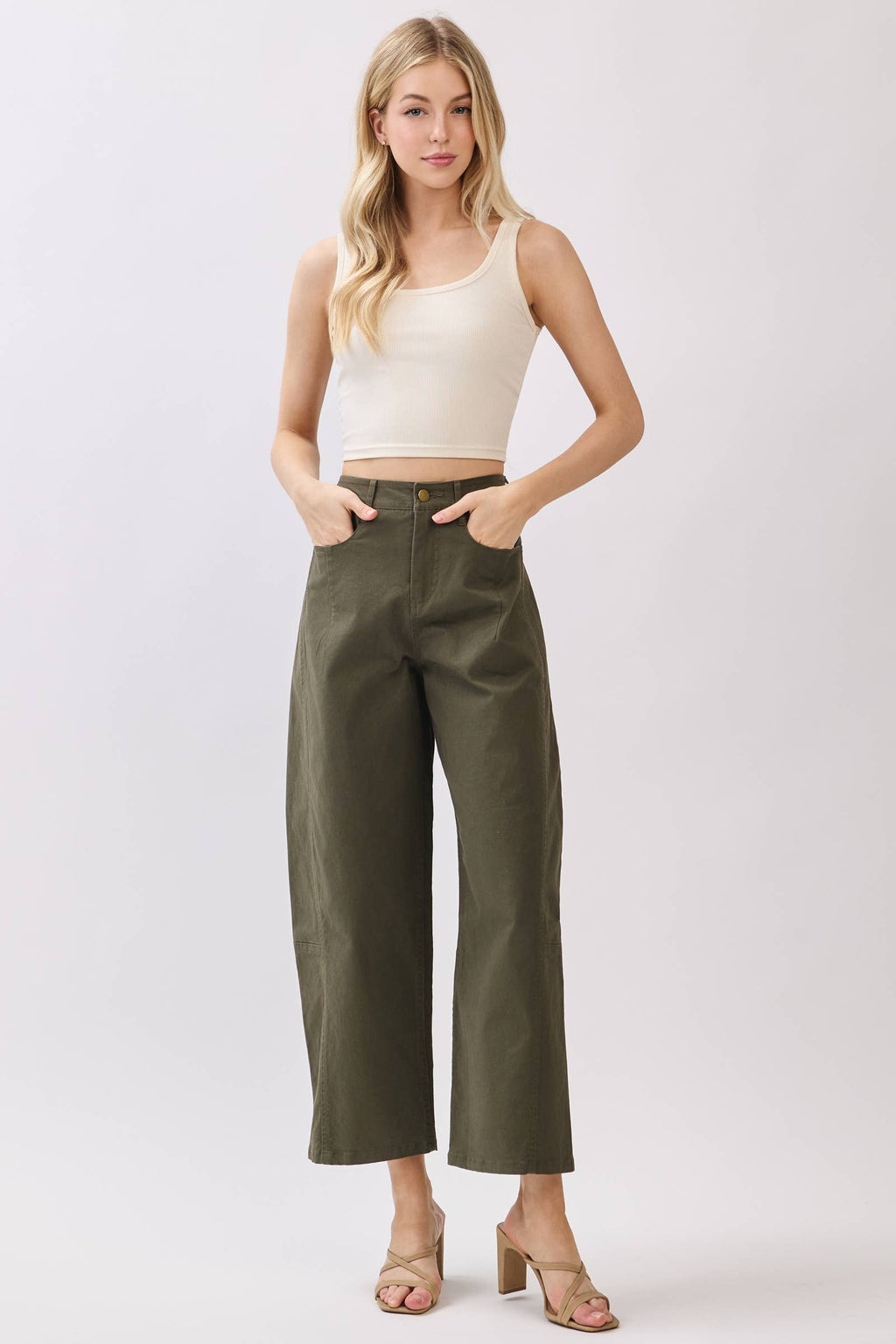 Cotton Barrel Pants