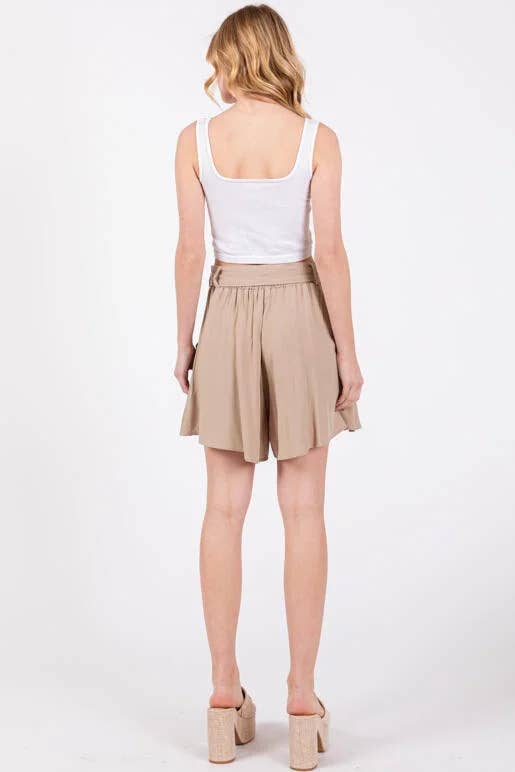 Flowy Shorts with Belt