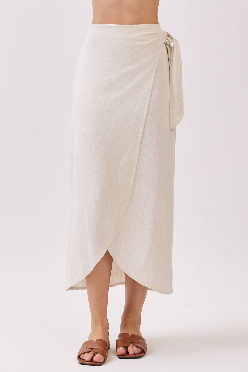Side Tie Wrap Skirt