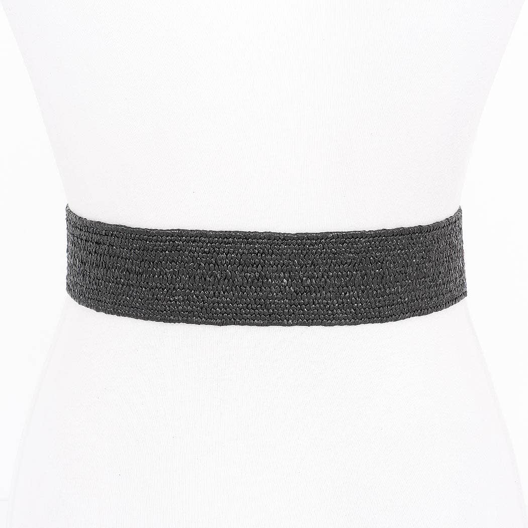 Marble Metal Buckle Stretch Belt