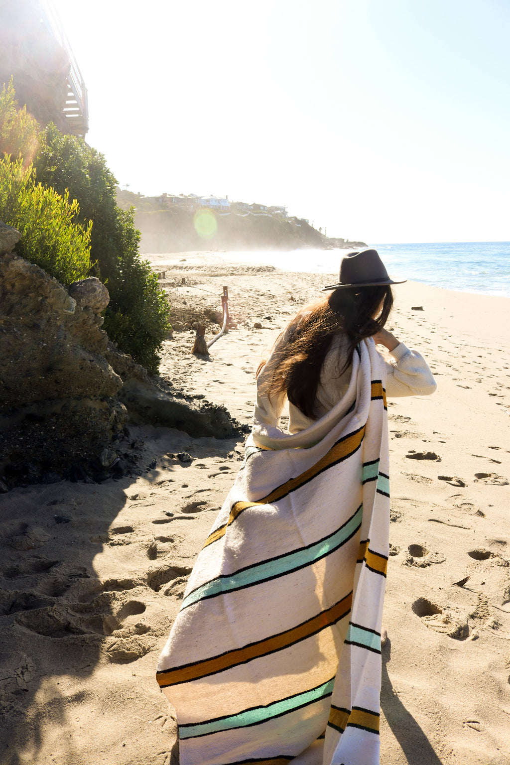 Siesta Lines/Handwoven Blanket