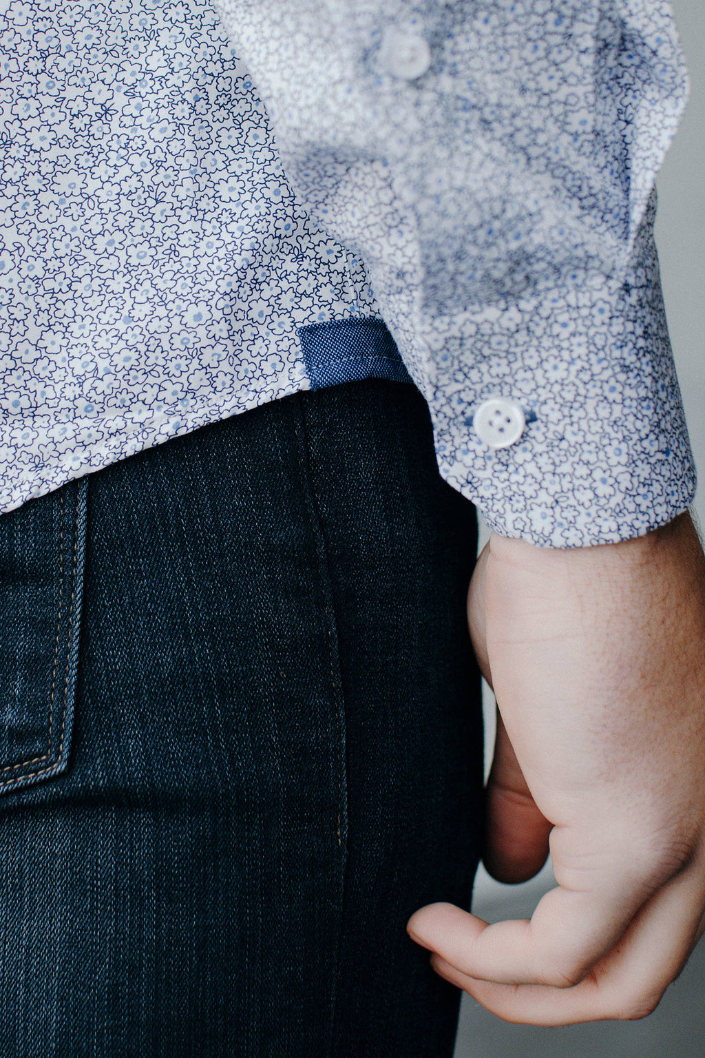 Floral Untuckable Classic Dress Shirt