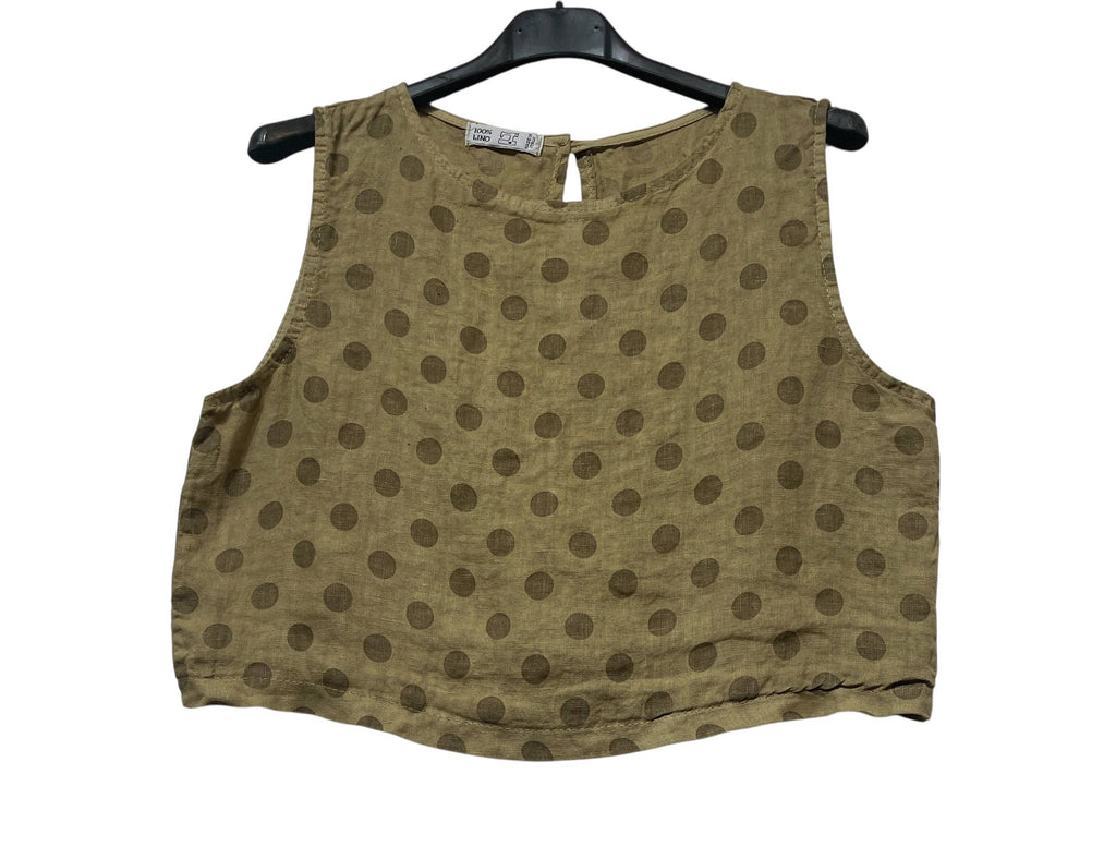 LINEN POLKA DOT CP