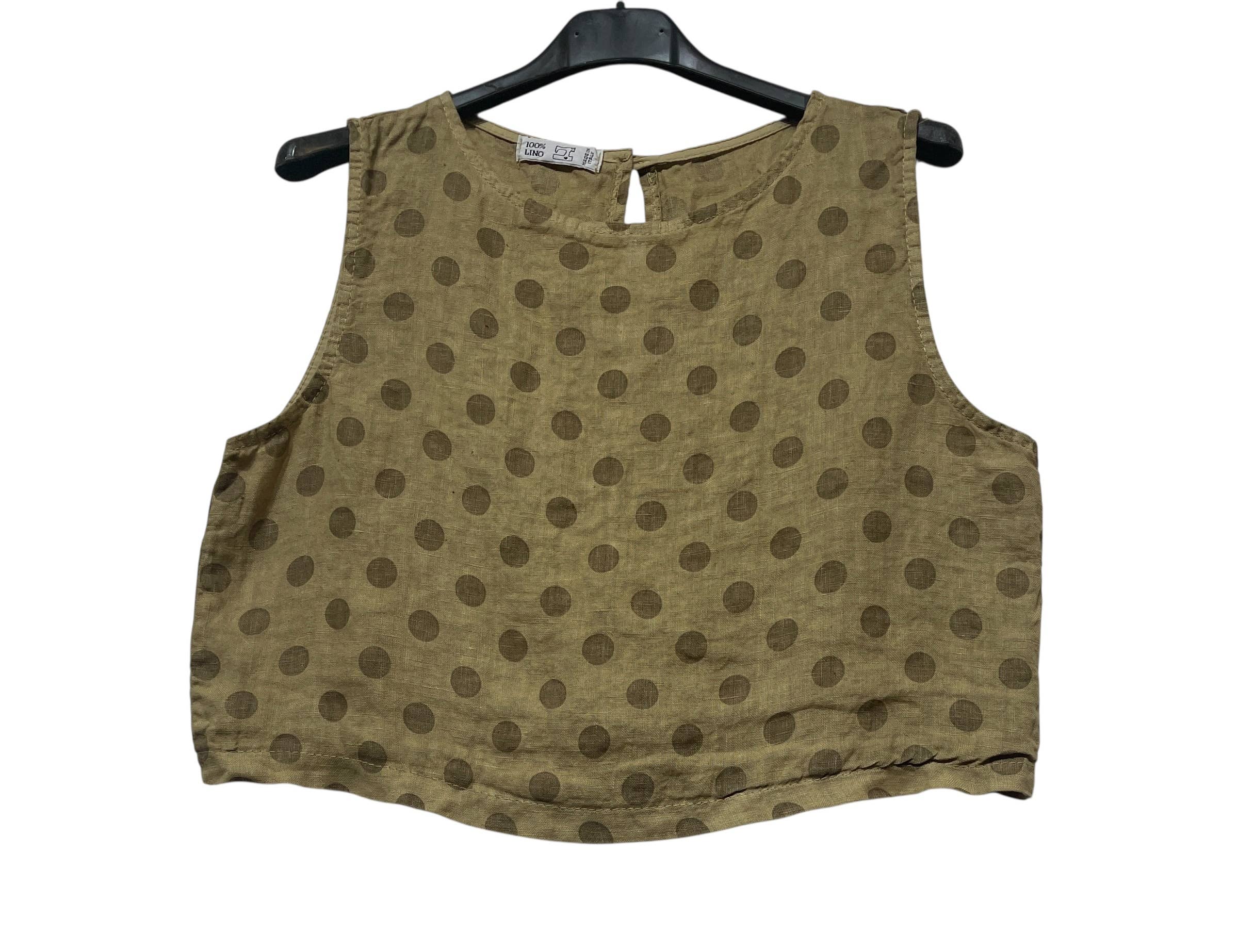 LINEN POLKA DOT CP