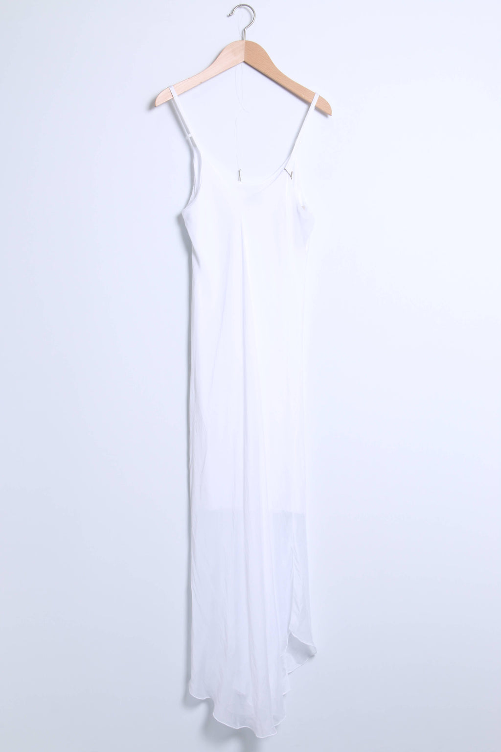 Bias-cut silk dress