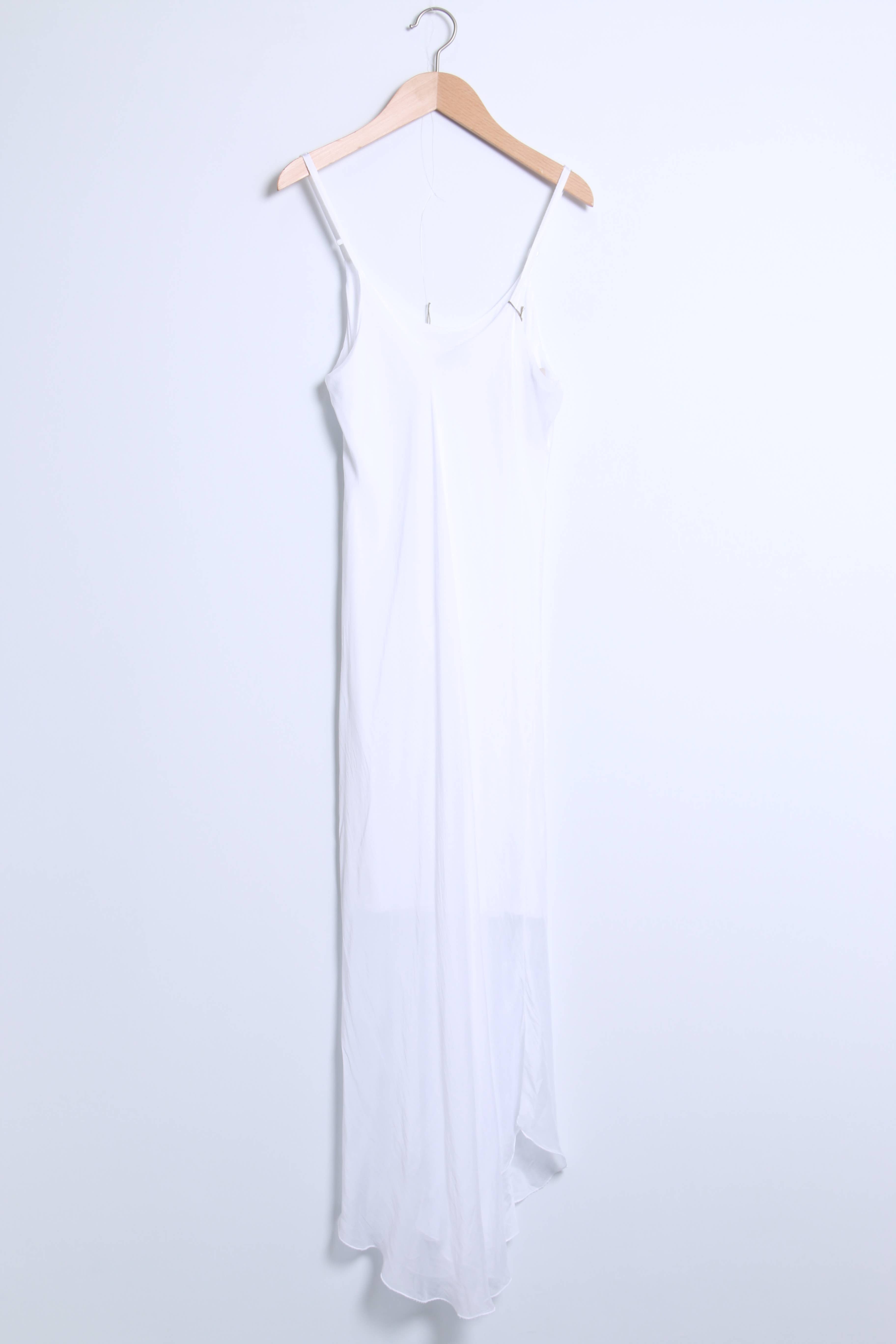 Bias-cut silk dress