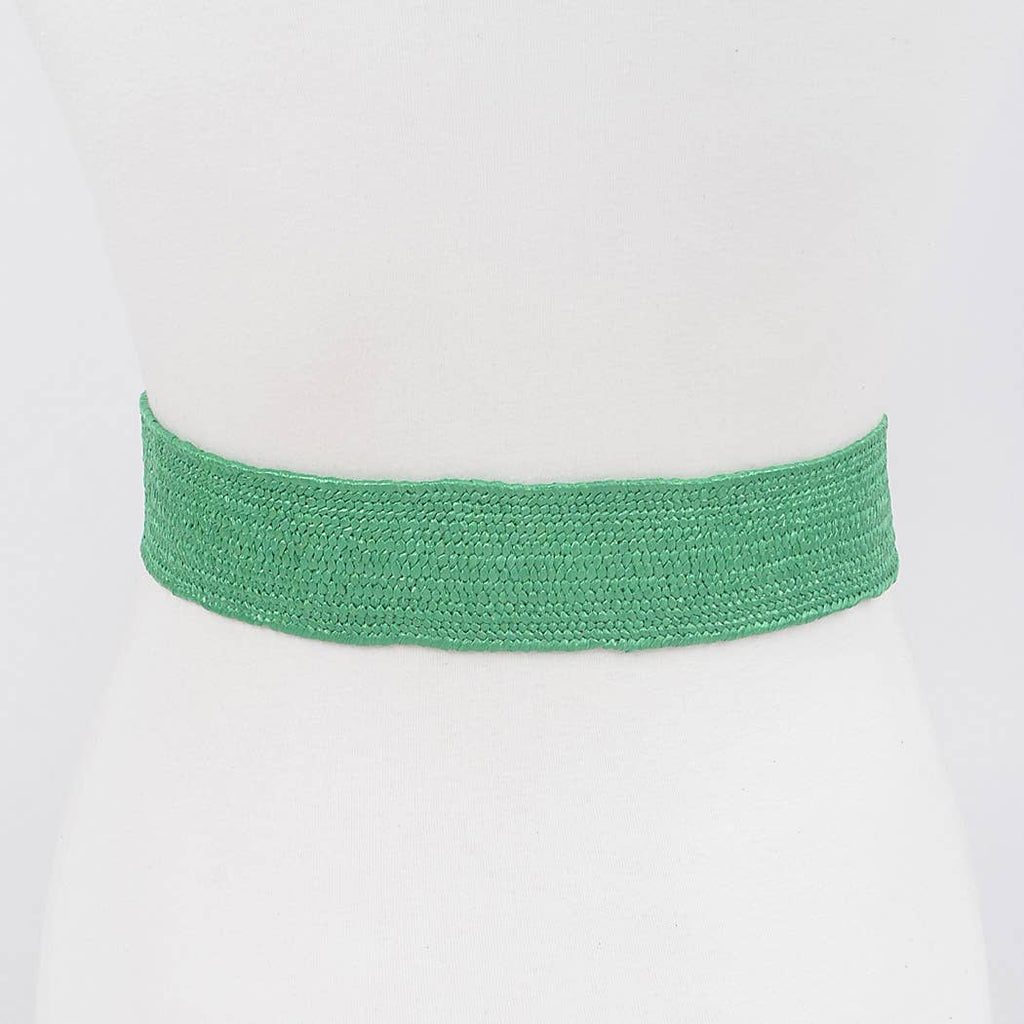 Metal Buckle Stretch Waist Belt