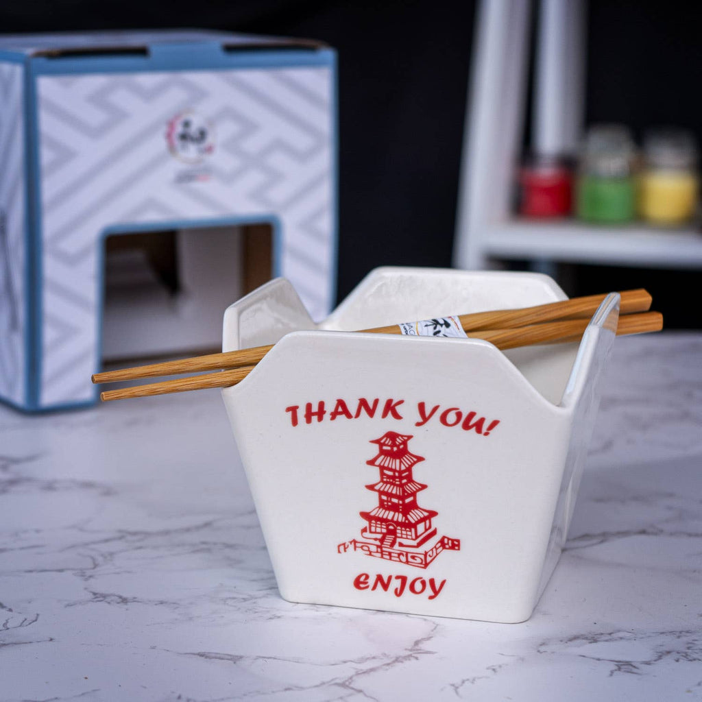 Takeout Bowl W/Chopsticks