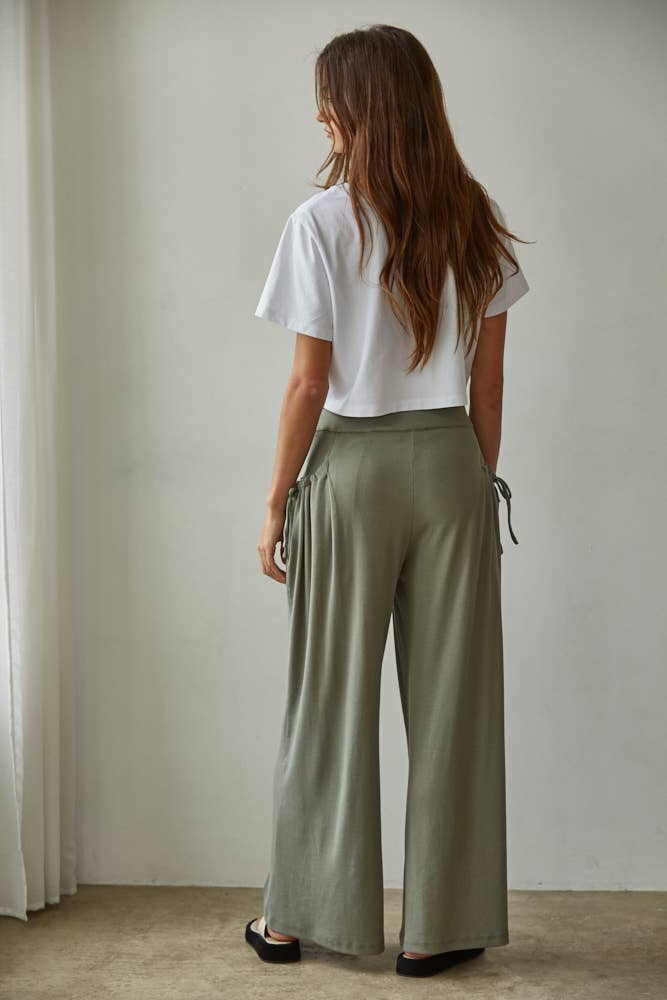 Cotton Wide Leg Pants