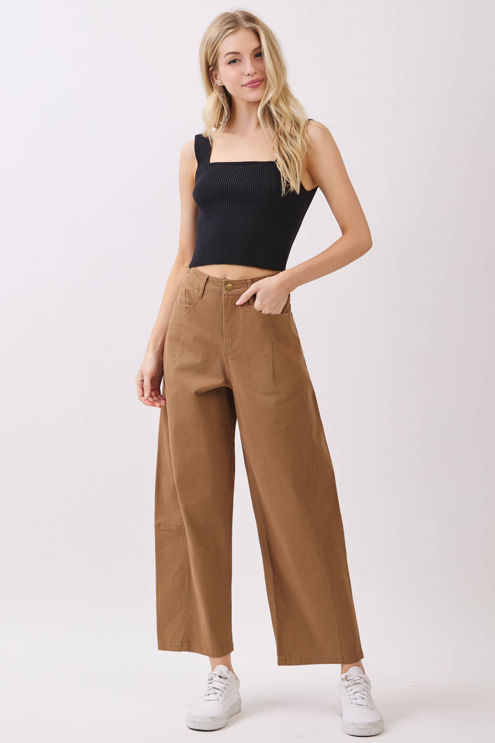 Cotton Barrel Pants