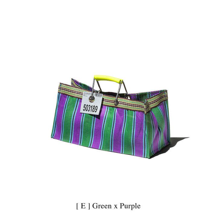 RECYCLED PLASTIC STRIPE BAG