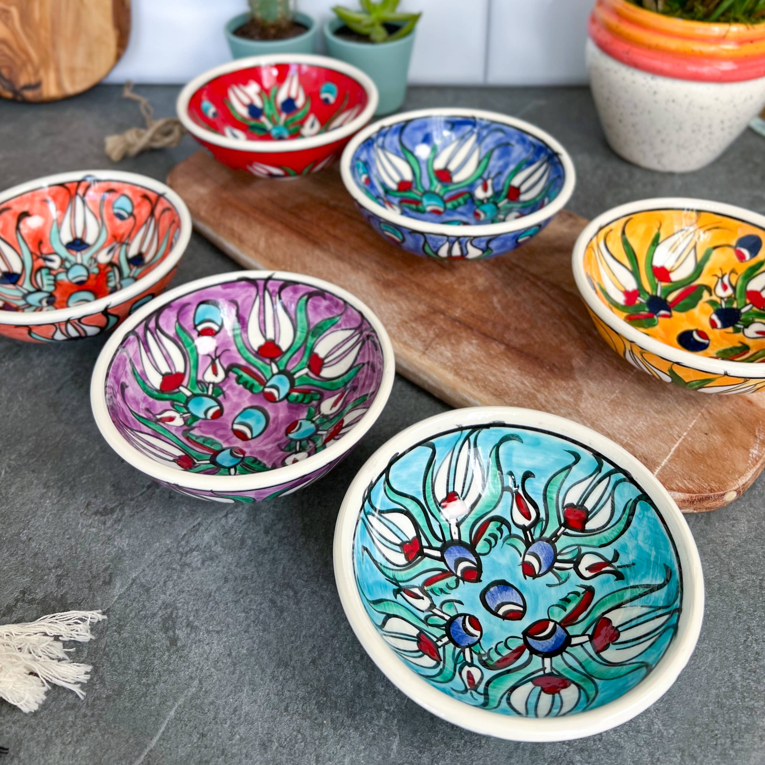 Tulip Design Bowls