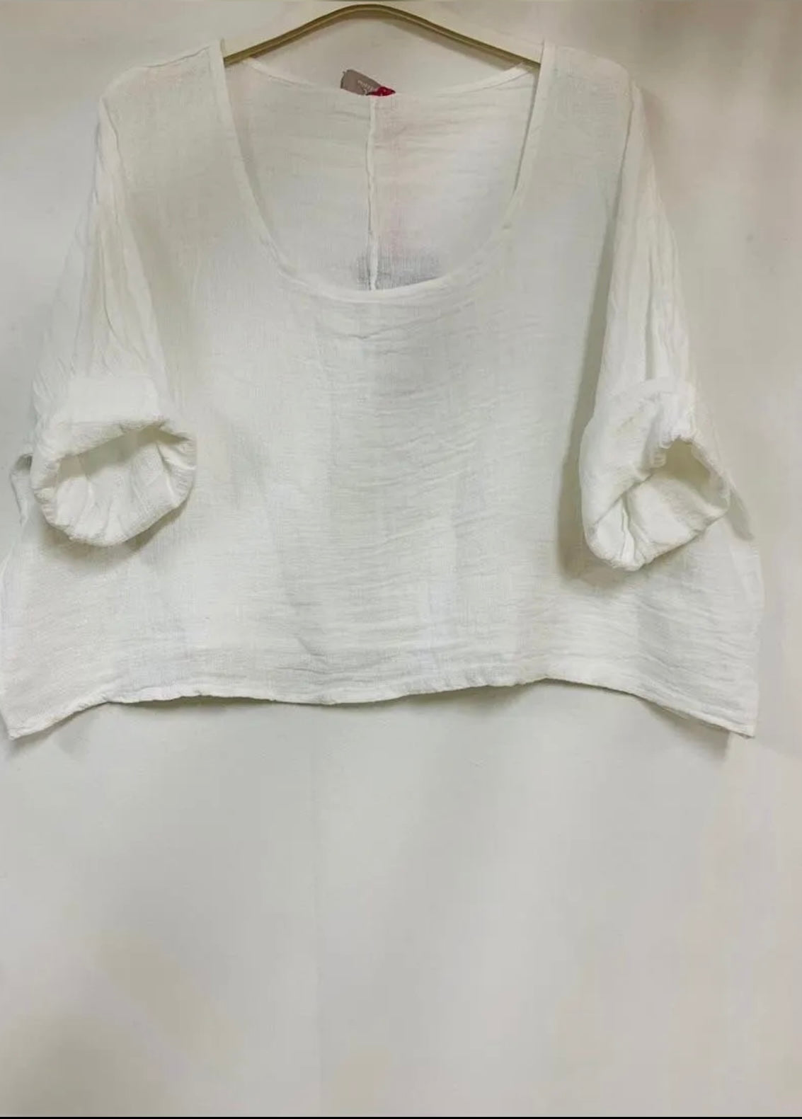 Cotton/Linen Crop Top