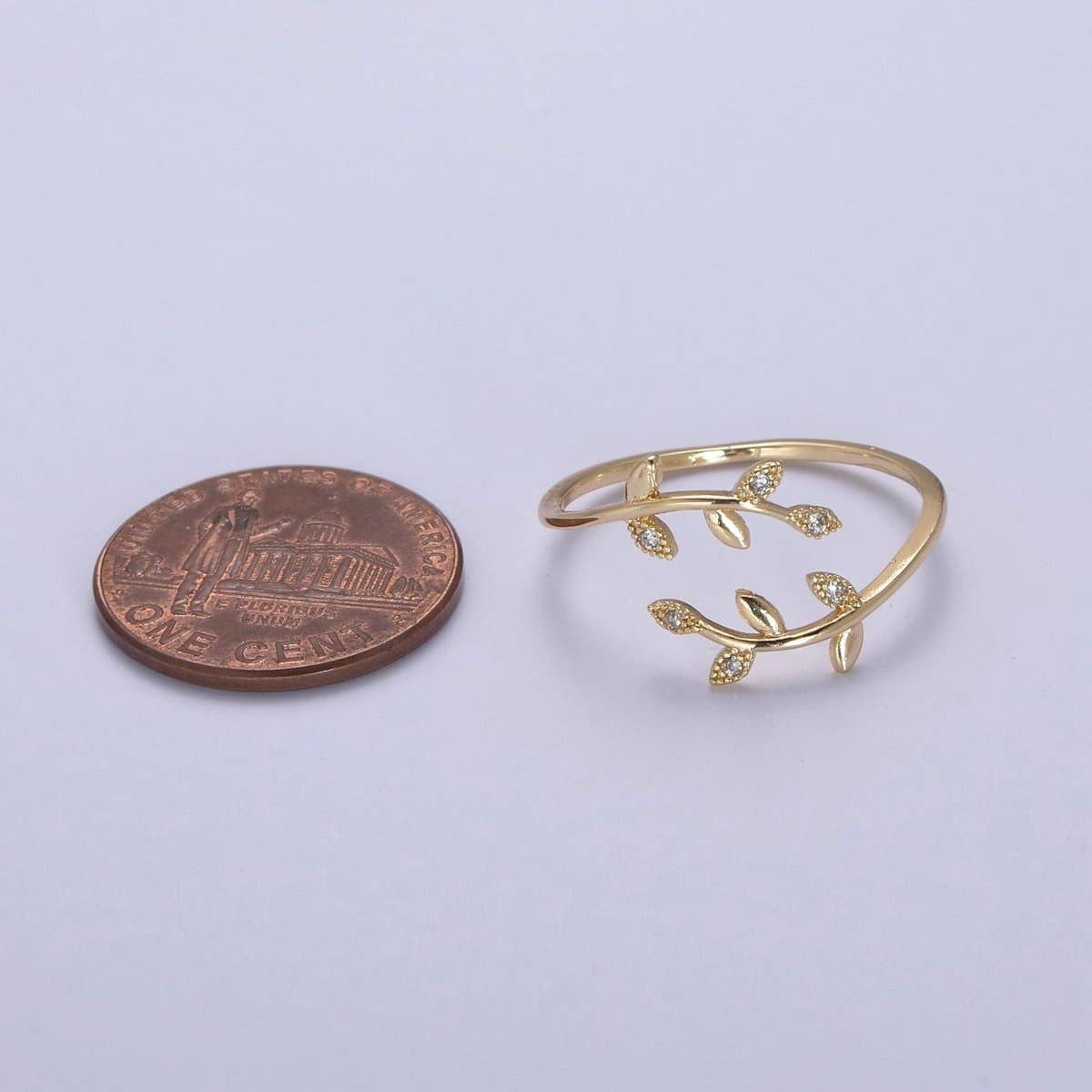 16K GF Leaf Ring