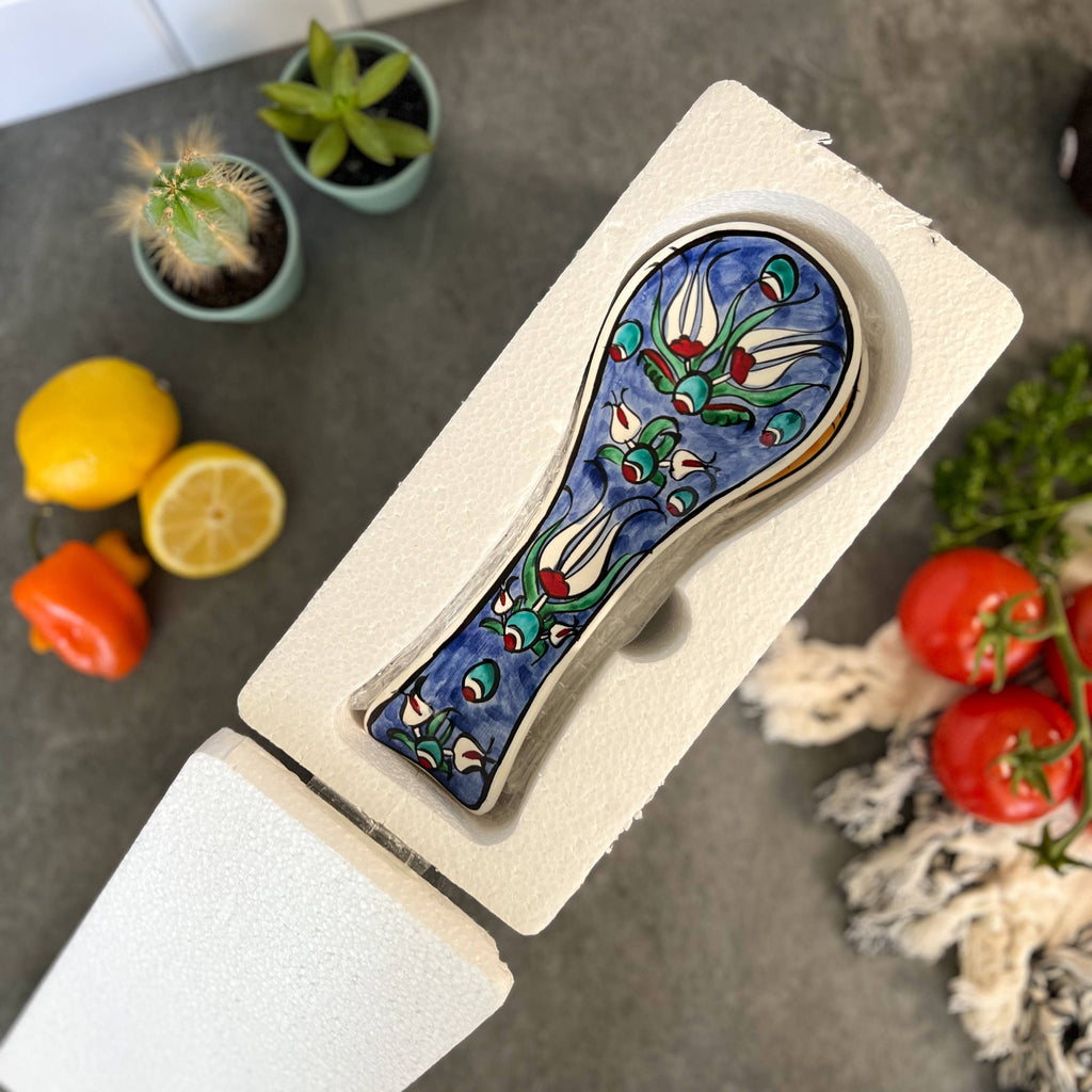 Ceramic Spoon Rest, Handmade