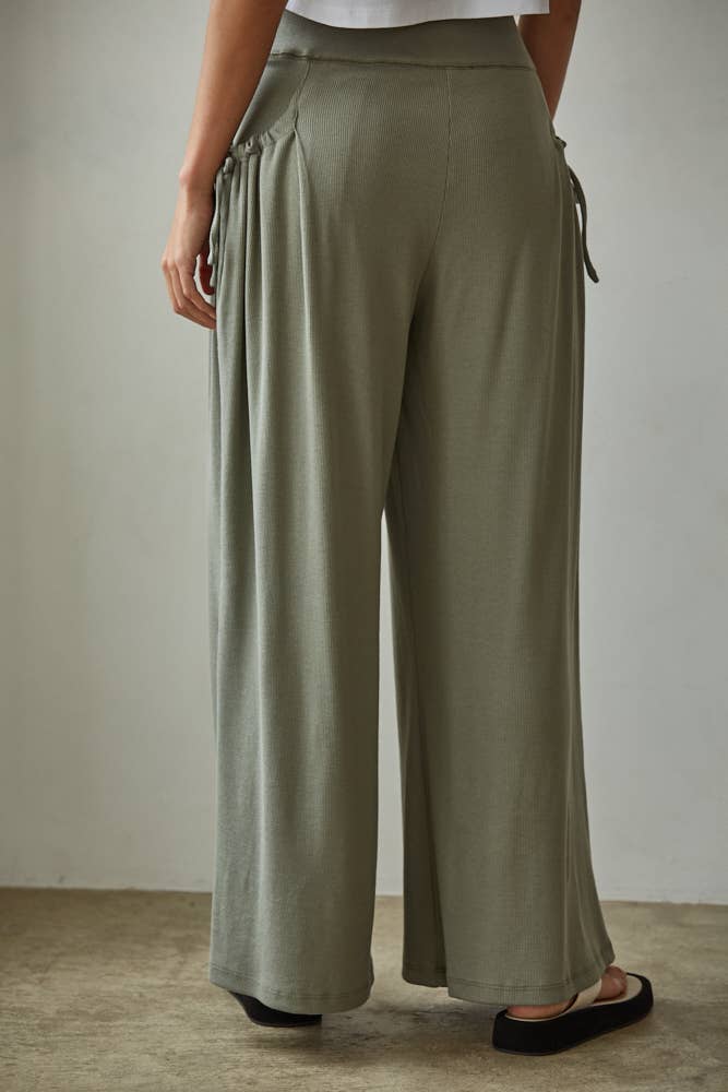 Cotton Wide Leg Pants