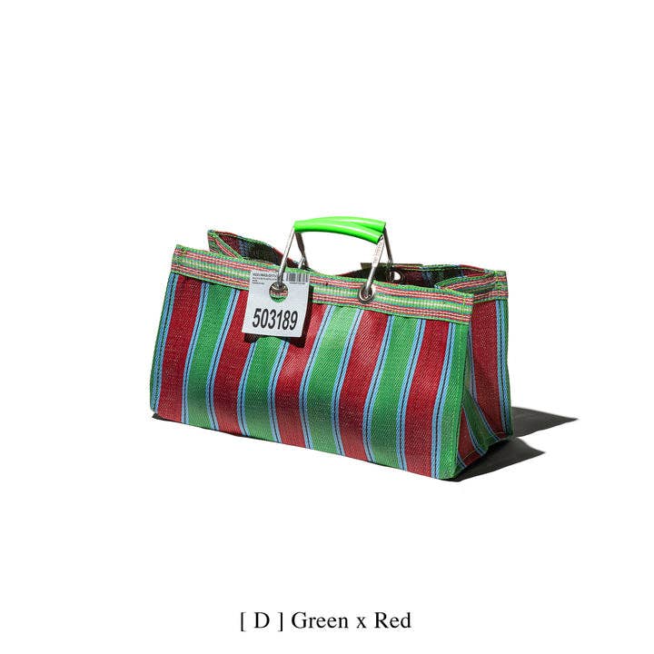 RECYCLED PLASTIC STRIPE BAG