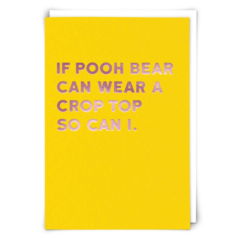 Pooh Bear Greeting Card