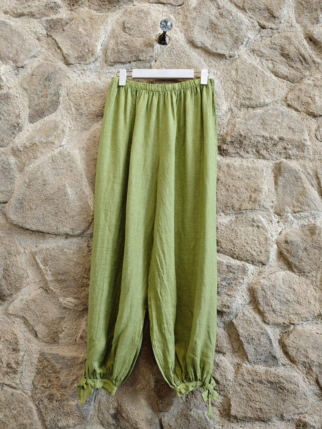 Linen Pants Cuff-Tie