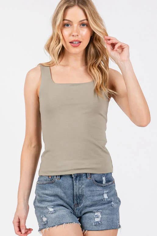 Double Layer Cotton Span Top
