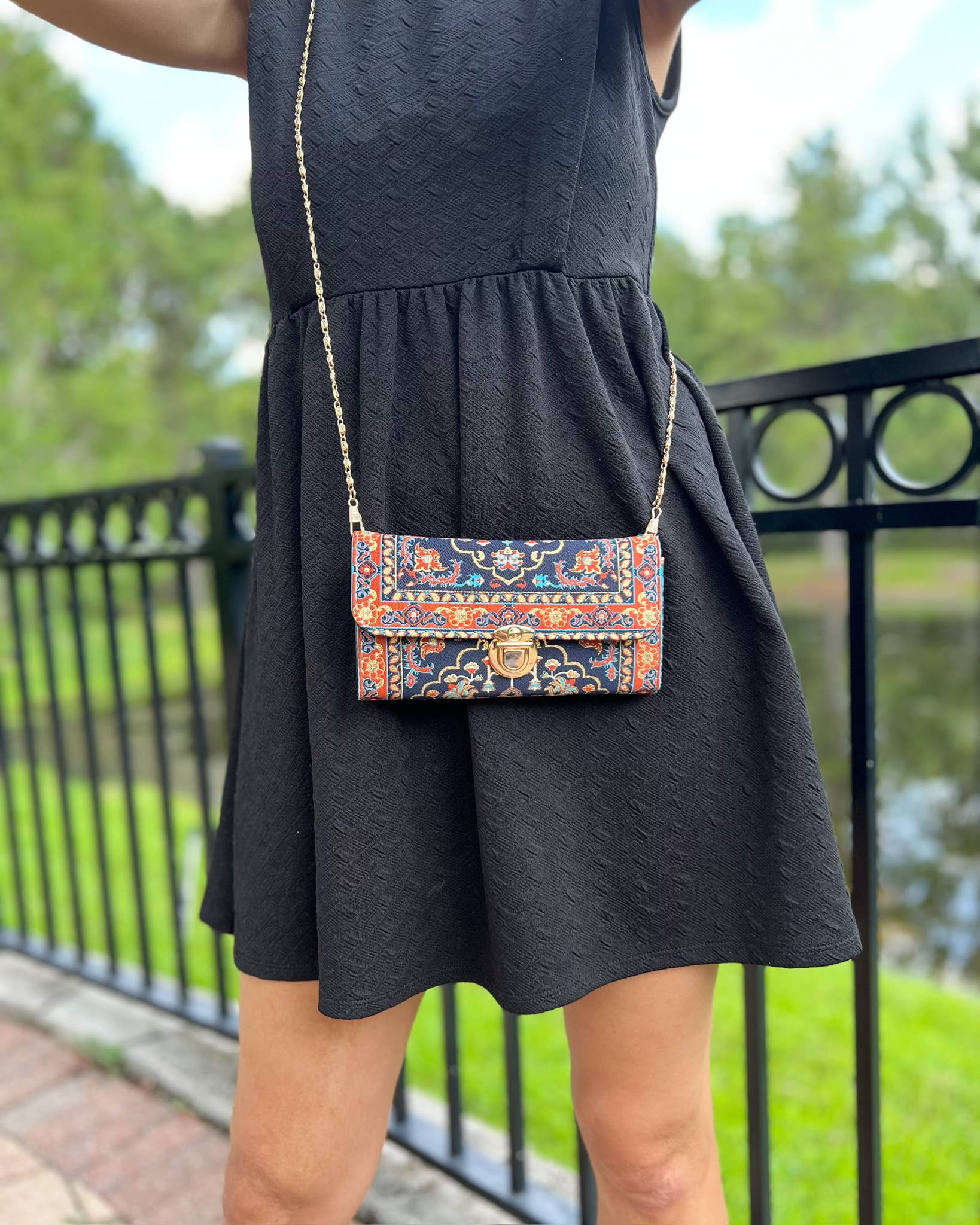 Blue Shoulder Bag