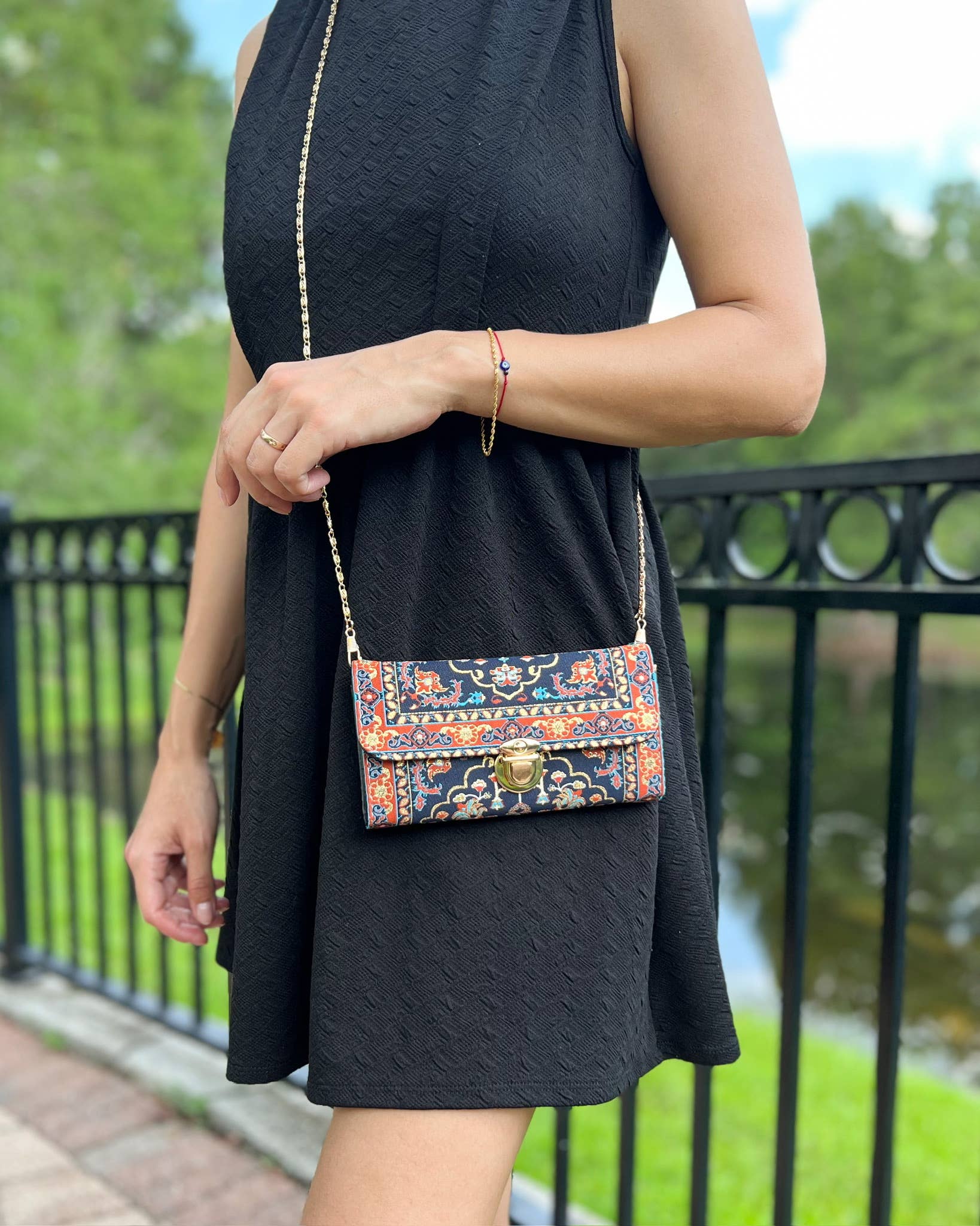 Blue Shoulder Bag