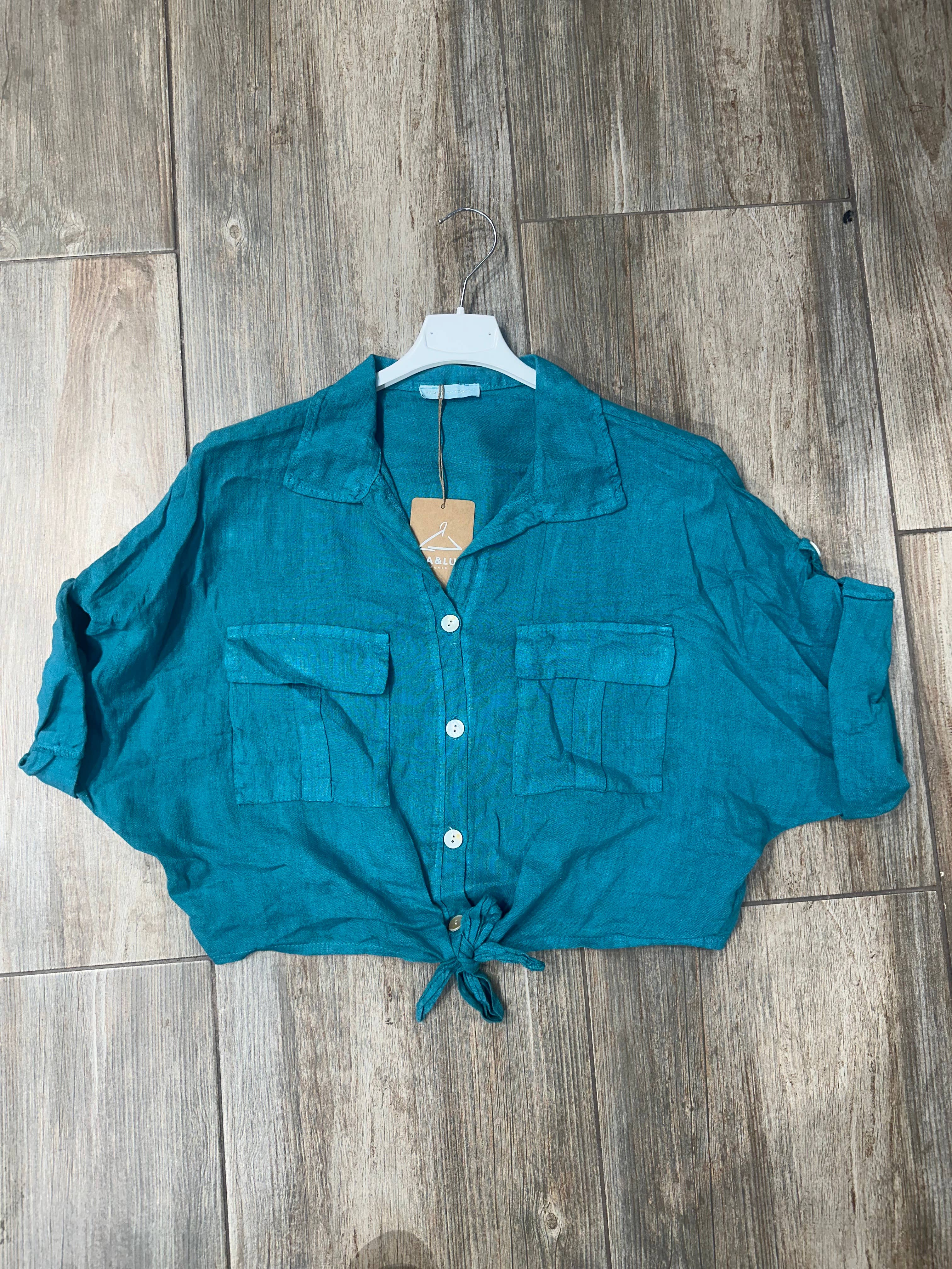 Linen Tie Shirt