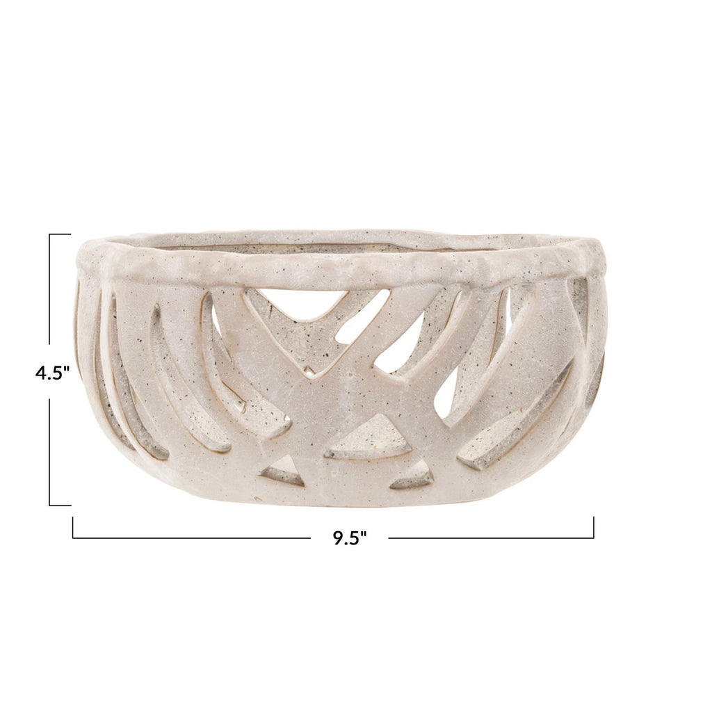 Stoneware Bread Basket (Each One Will Vary)
