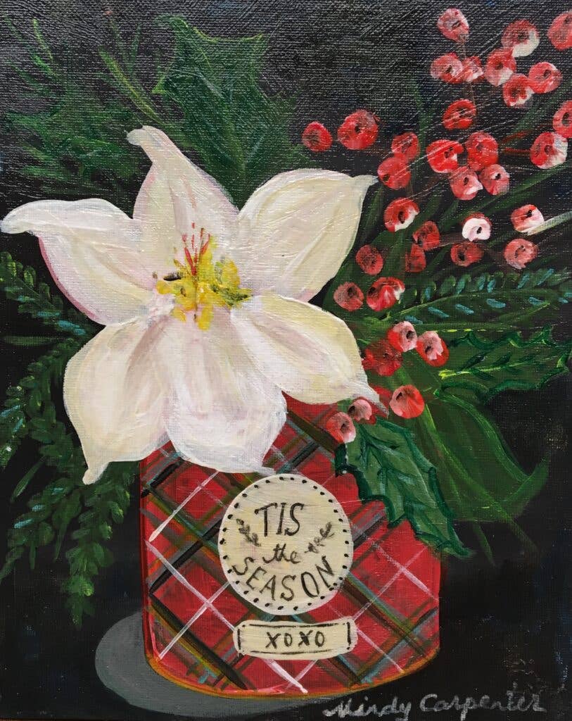 Holiday Tea Tin Greeting Card