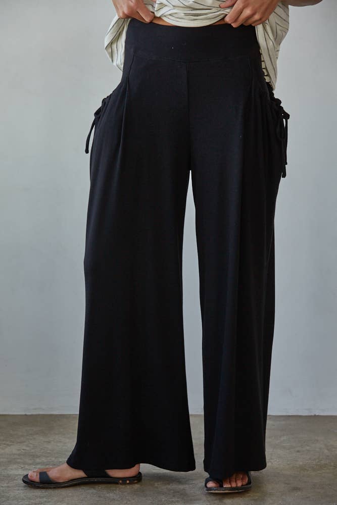Cotton Wide Leg Pants
