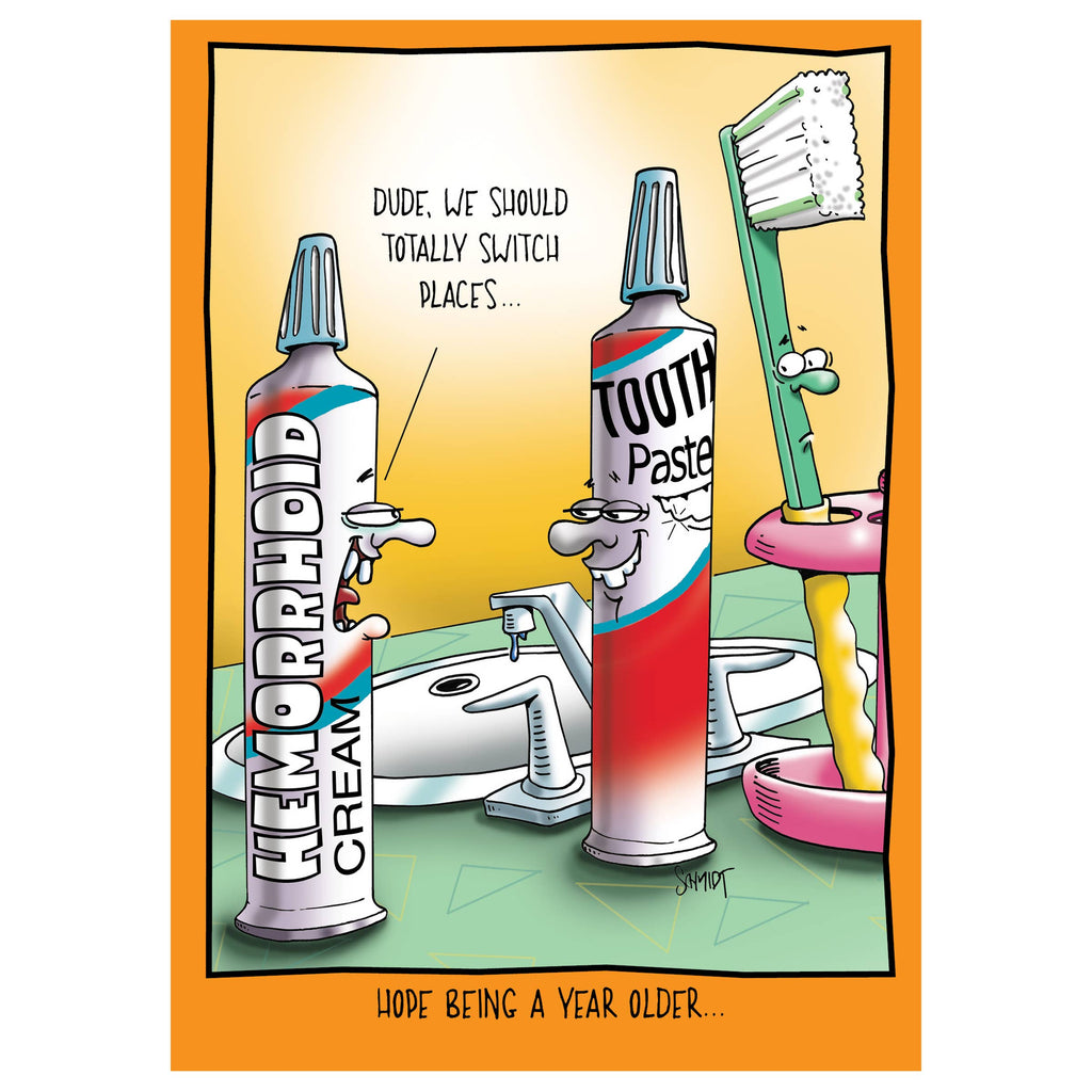 Bad Taste in Your Mouth Birthday Card
