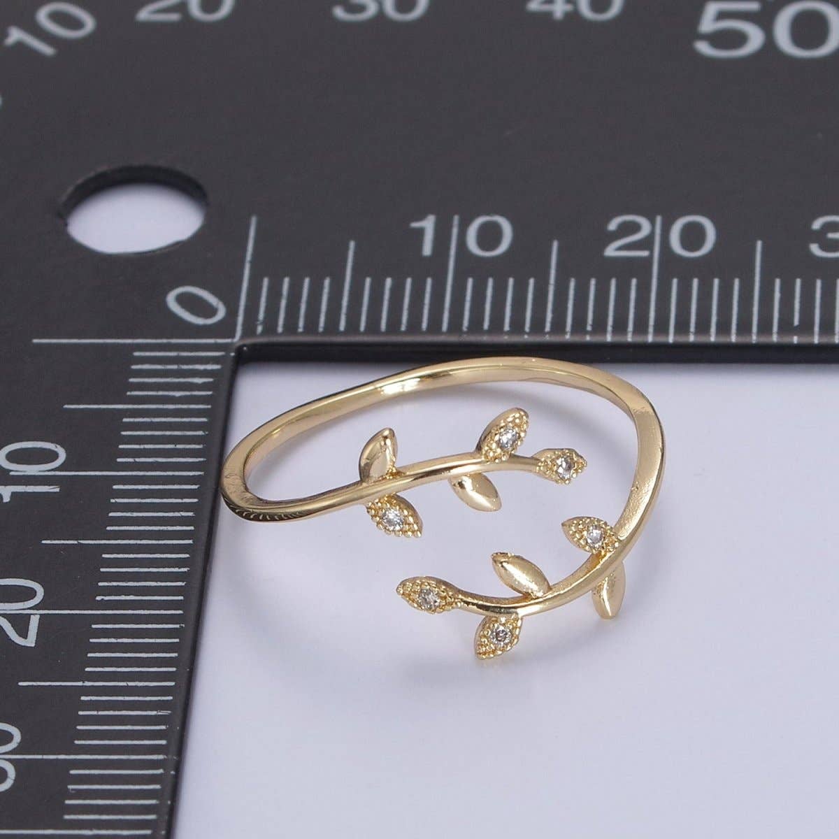 16K GF Leaf Ring