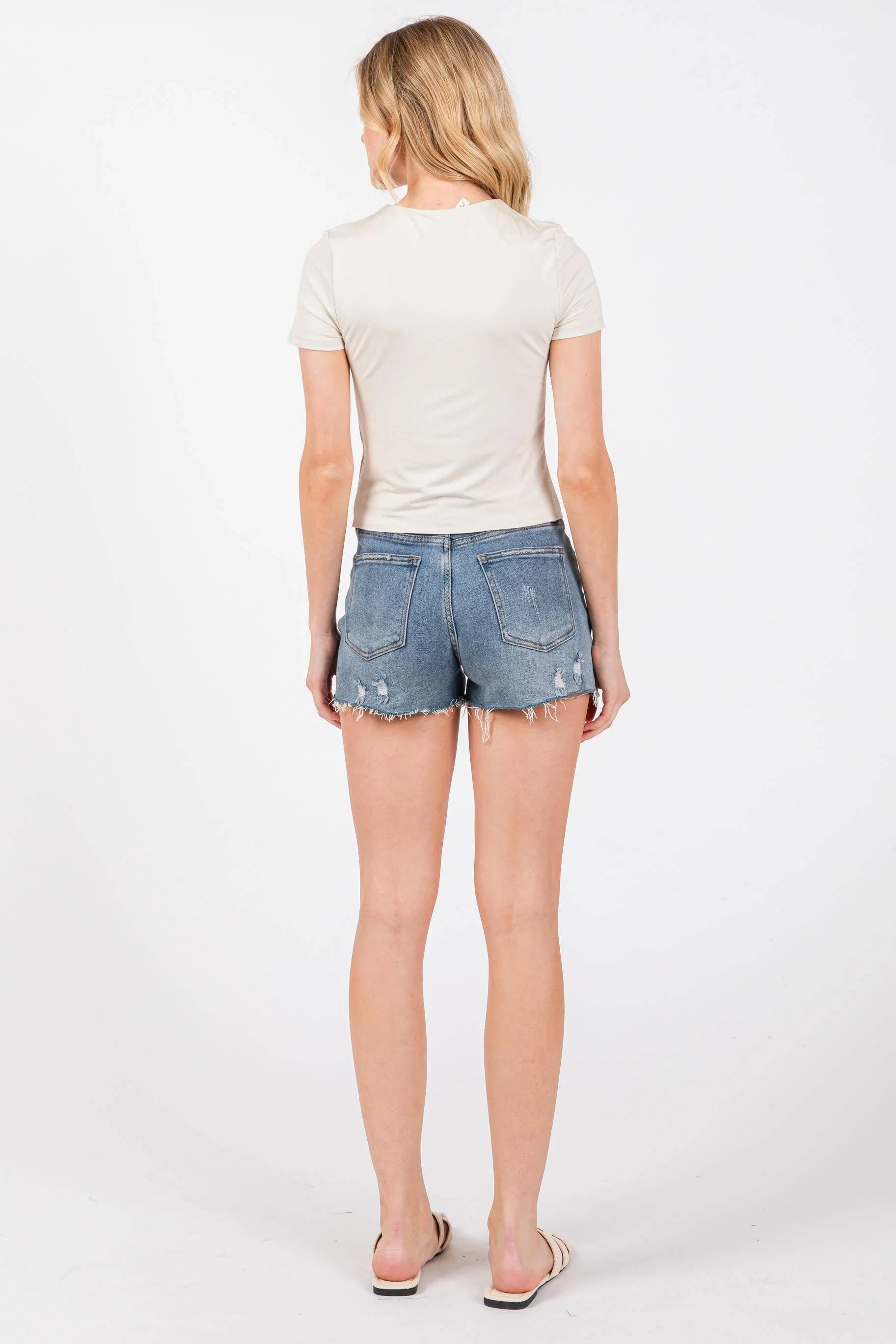 Rayon Modal Basic Crop Top
