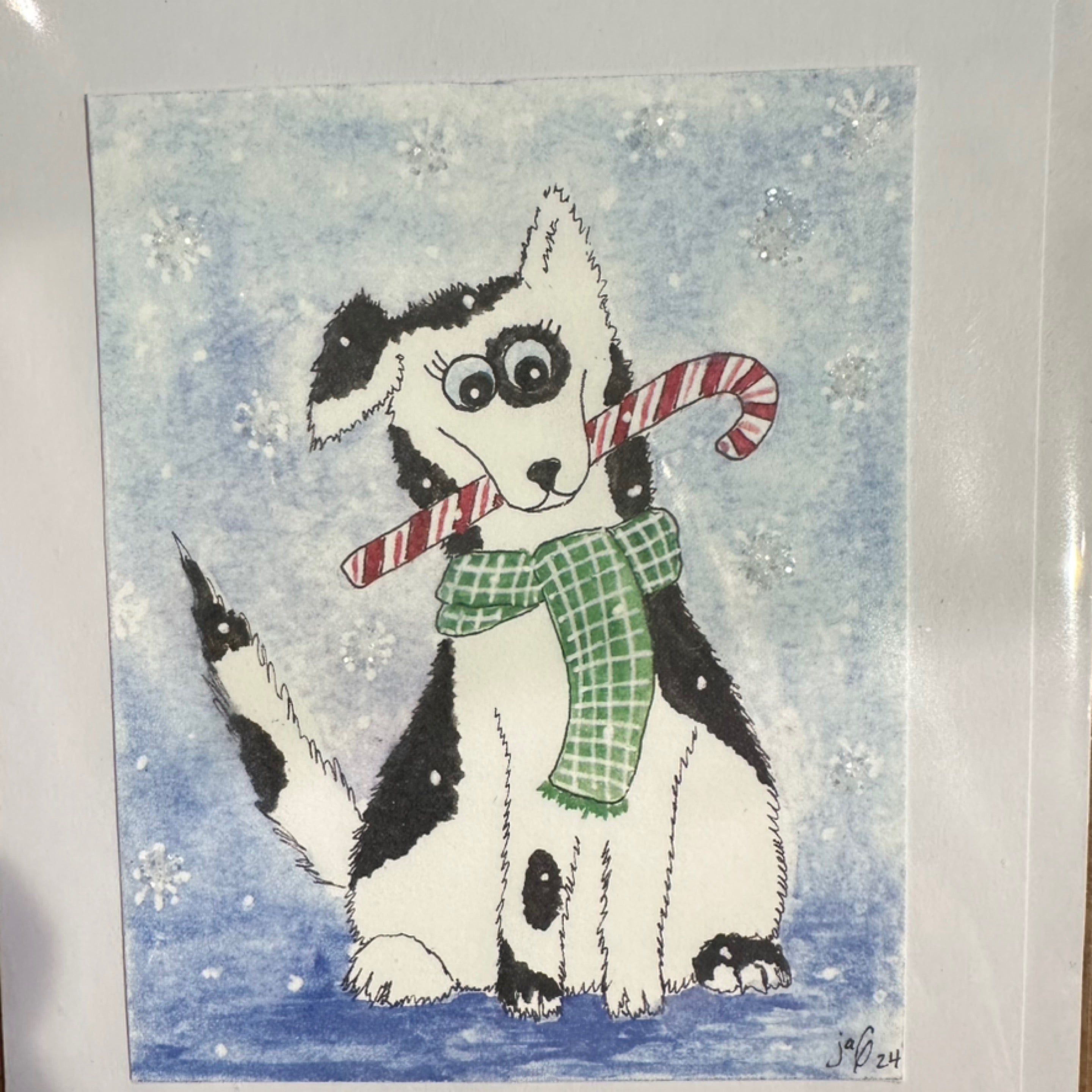 Holiday Dog HM Card