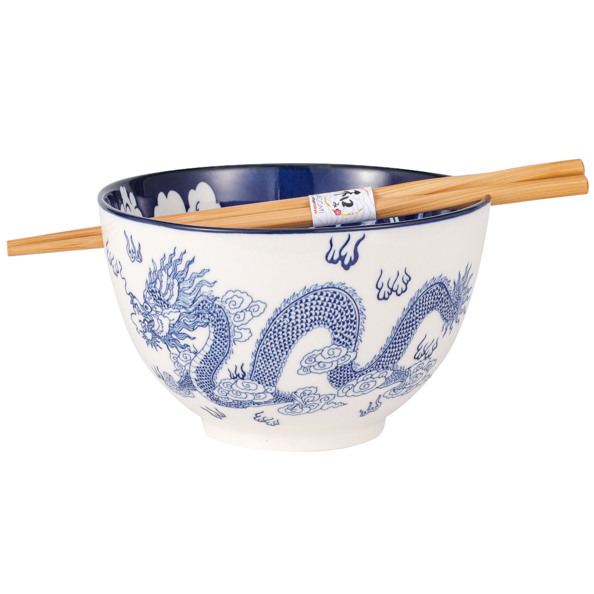 Bowl With Chopstix Dragon