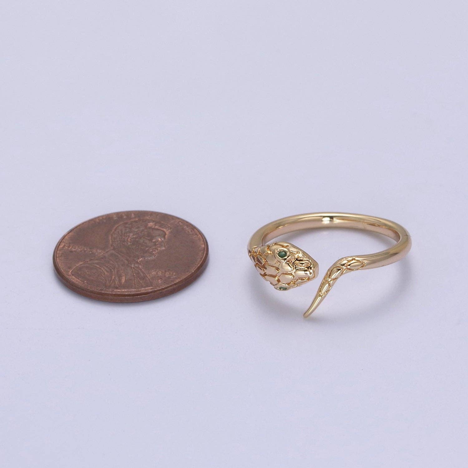 18k GF Snake Ring