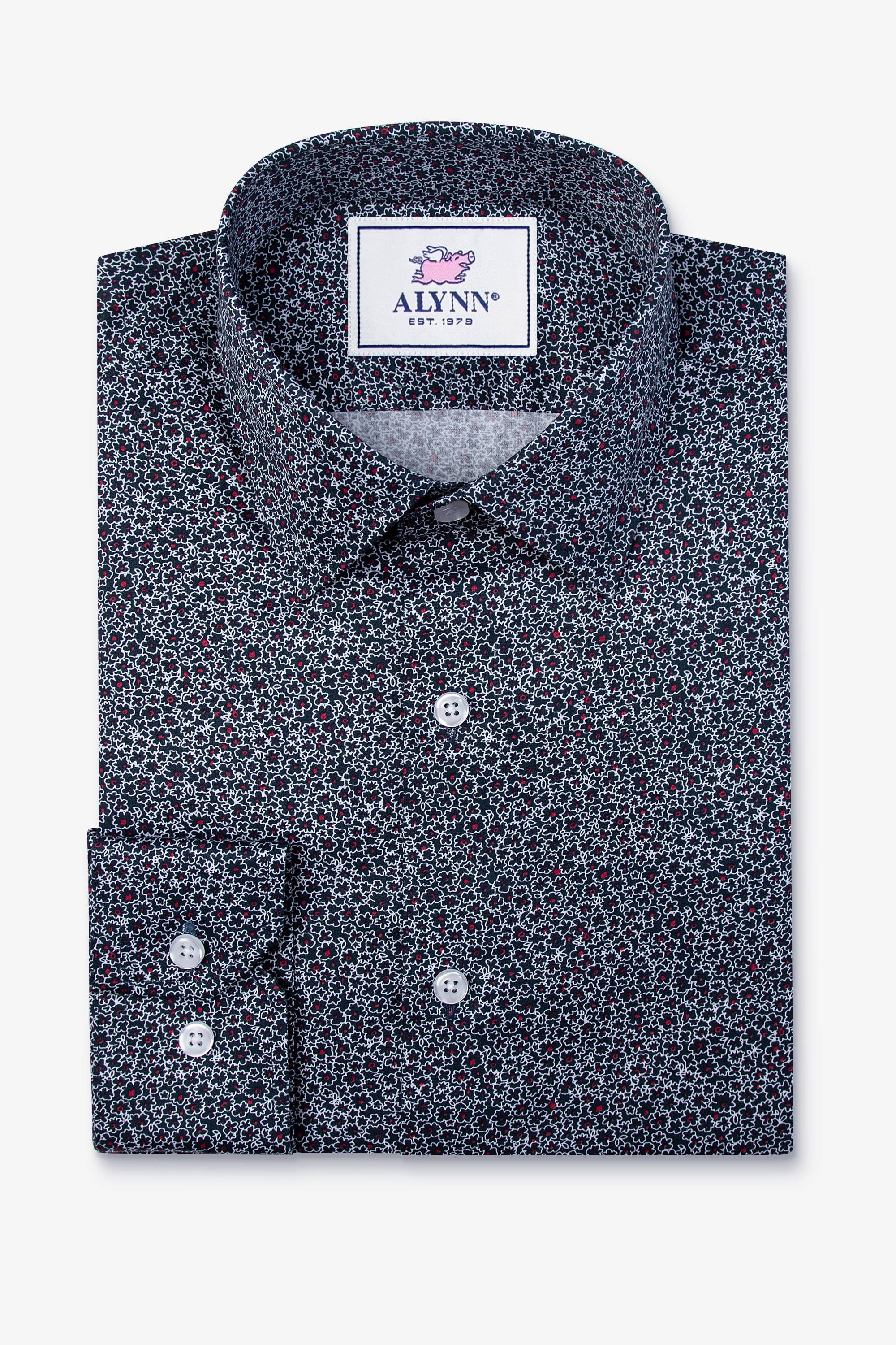 Floral Untuckable Classic Fit Dress Shirt