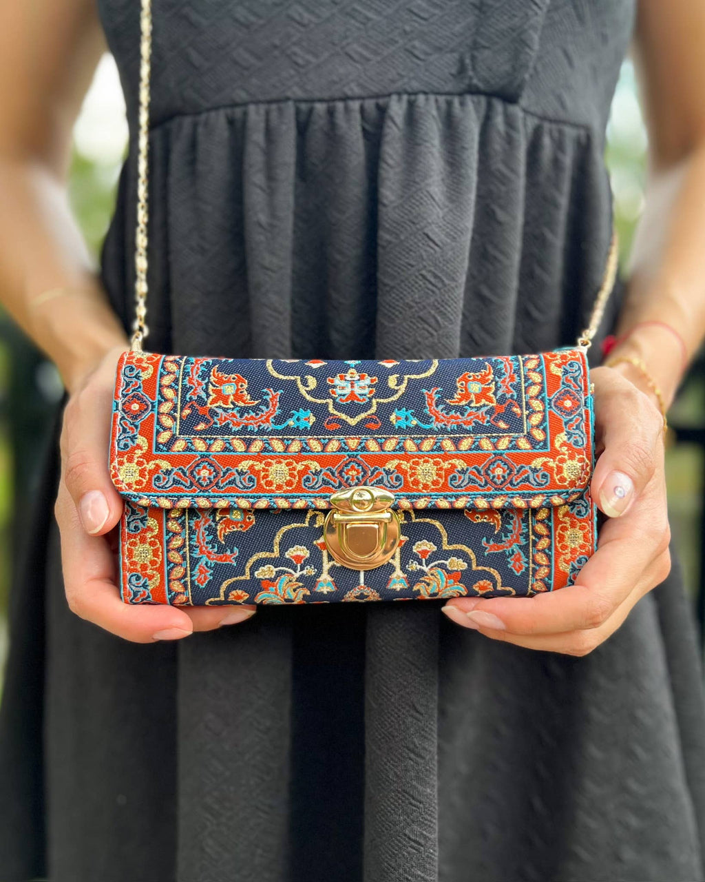 Blue Shoulder Bag