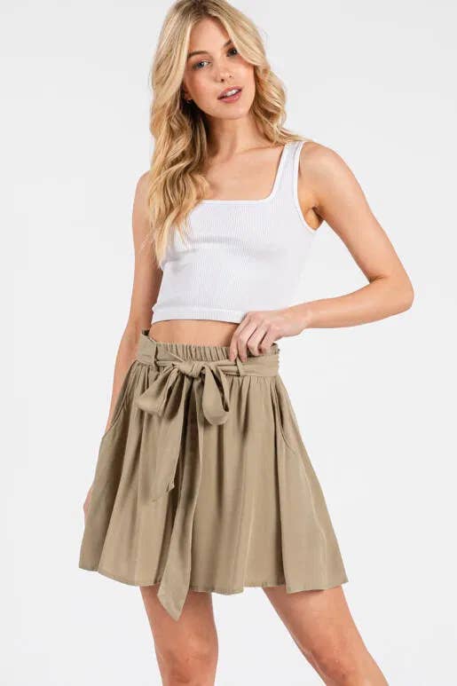 Flowy Shorts with Belt