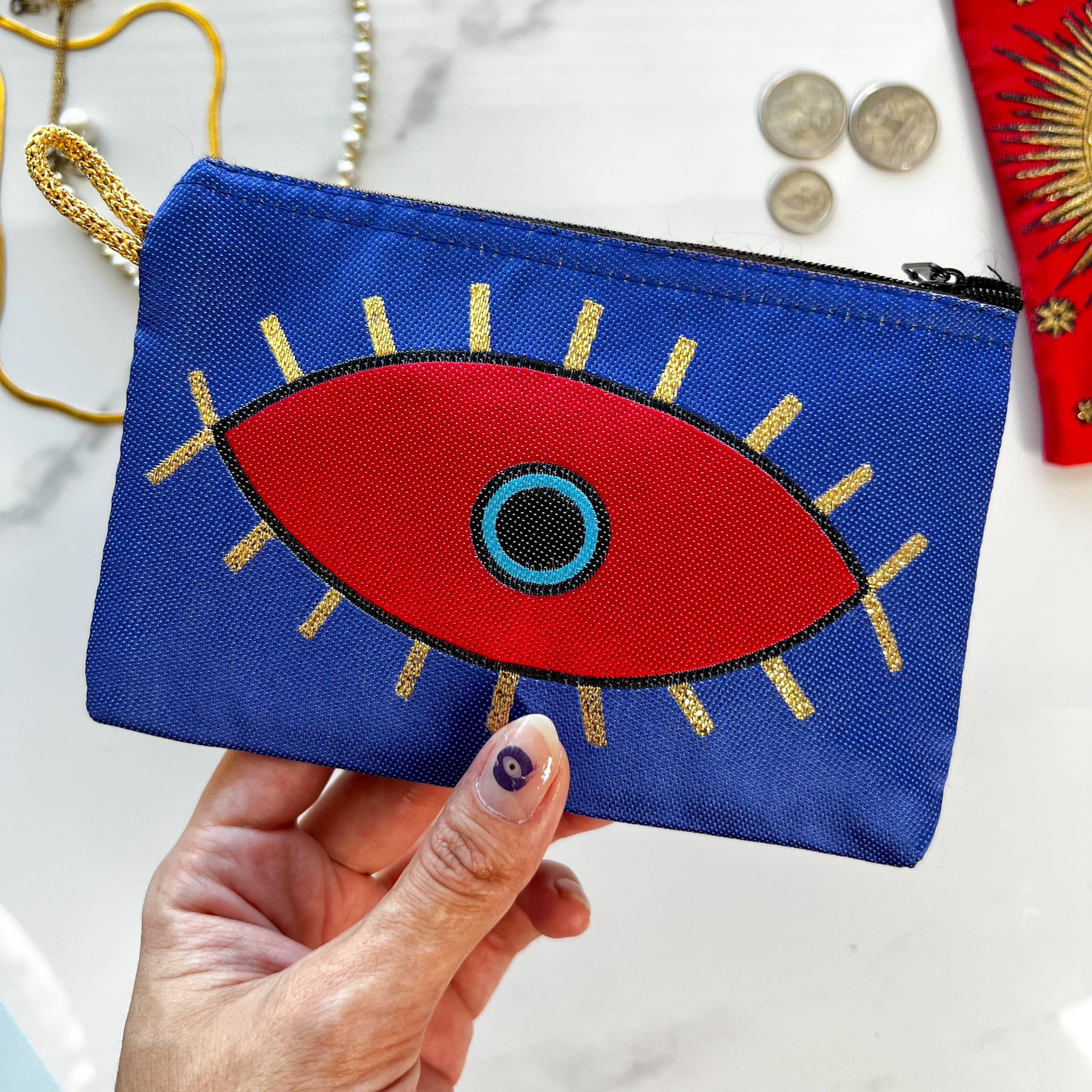 Boho eye Coin Purse
