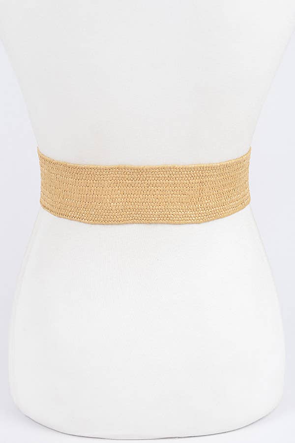 Metal Buckle Stretch Waist Belt