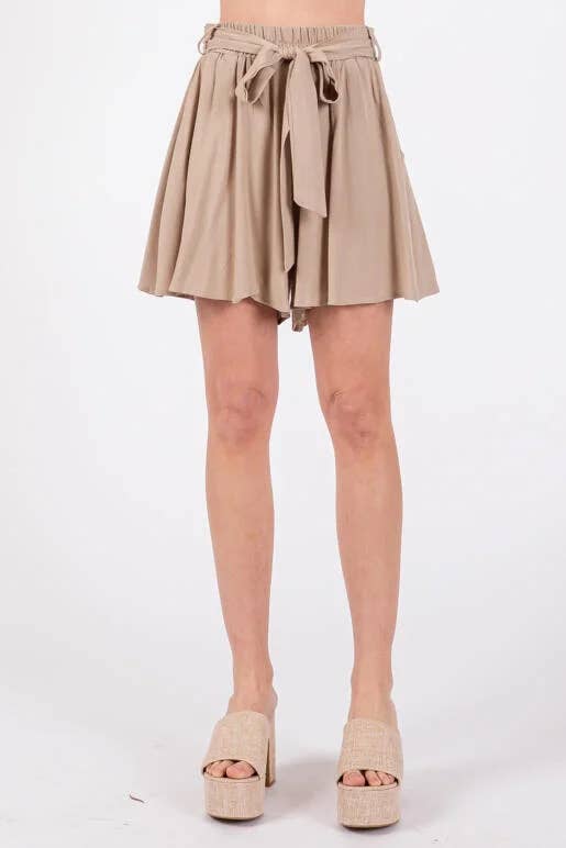 Flowy Shorts with Belt
