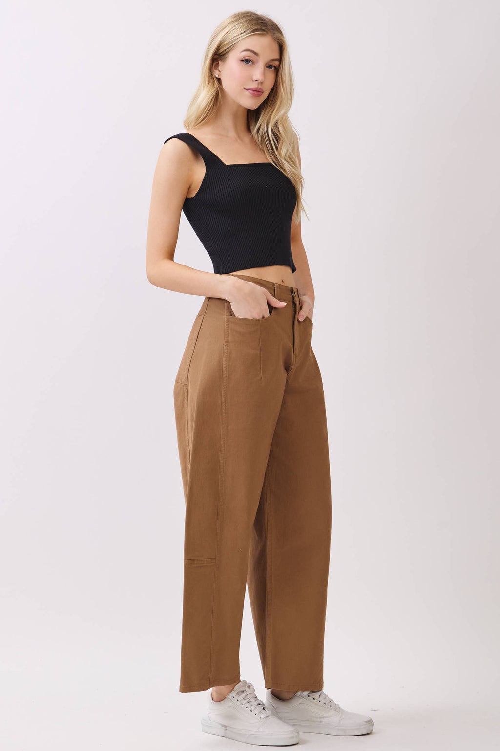 Cotton Barrel Pants