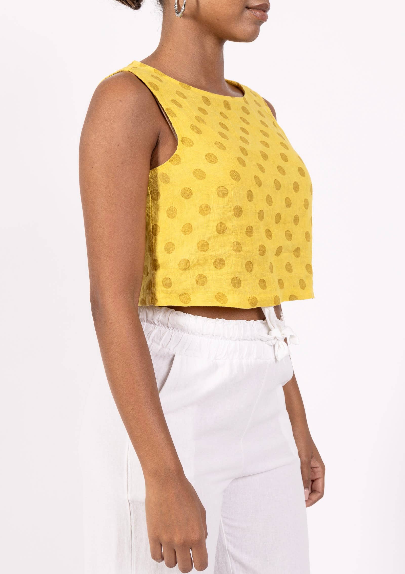 LINEN POLKA DOT CP
