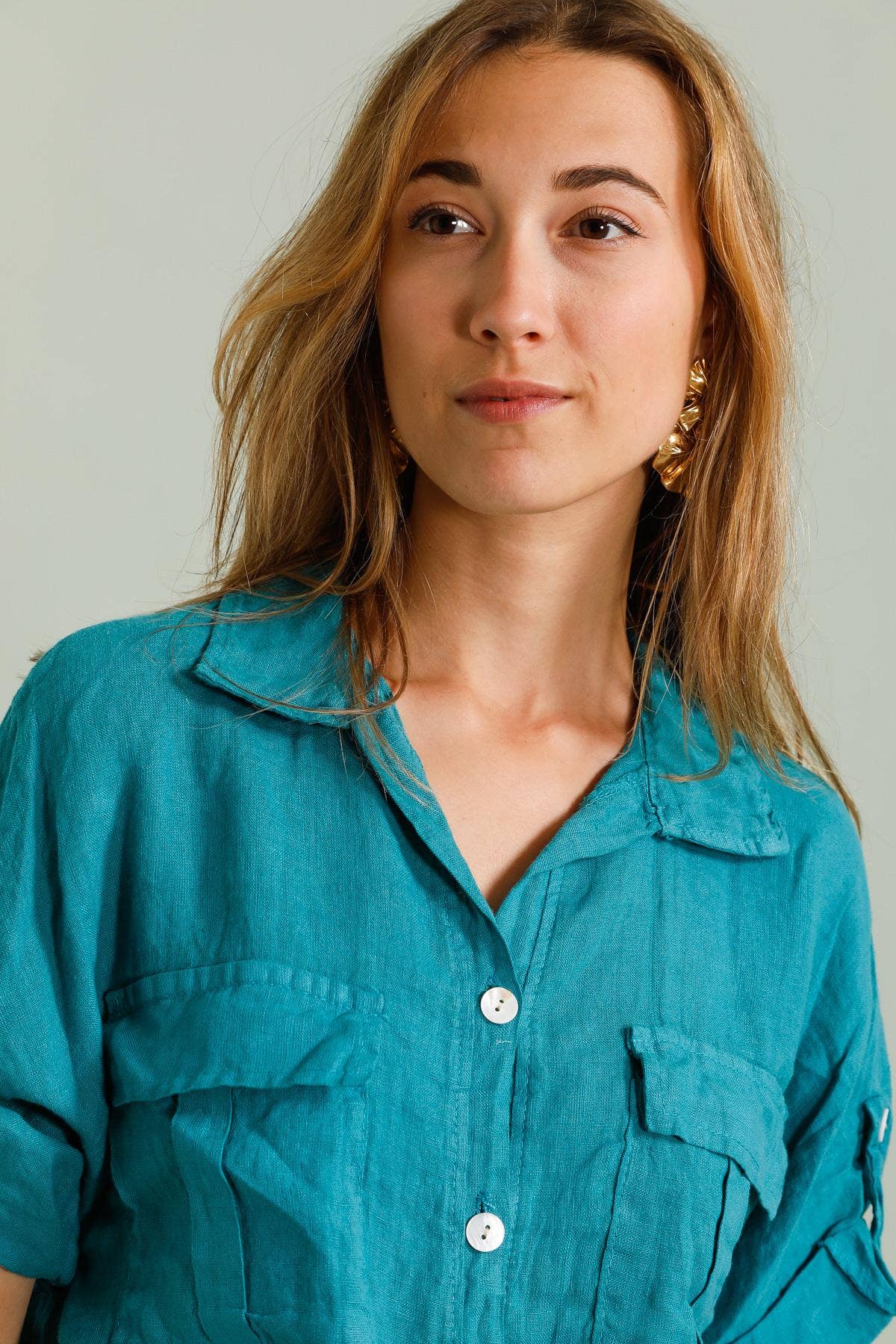 Linen Tie Shirt