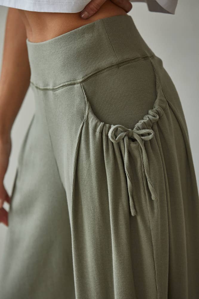 Cotton Wide Leg Pants