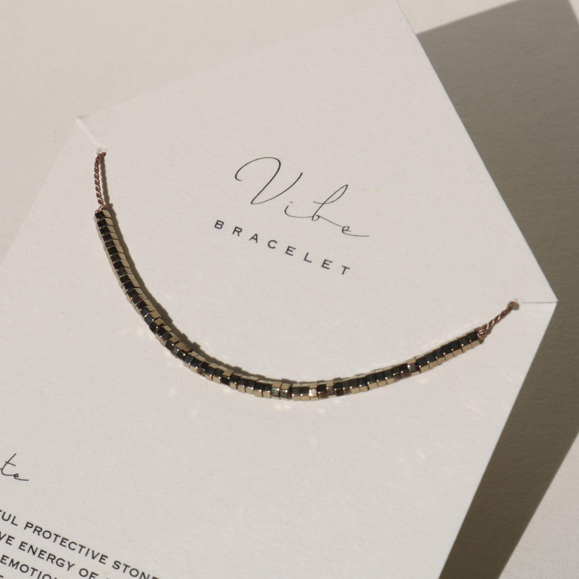 PYRITE GEOMETRIC BEADED